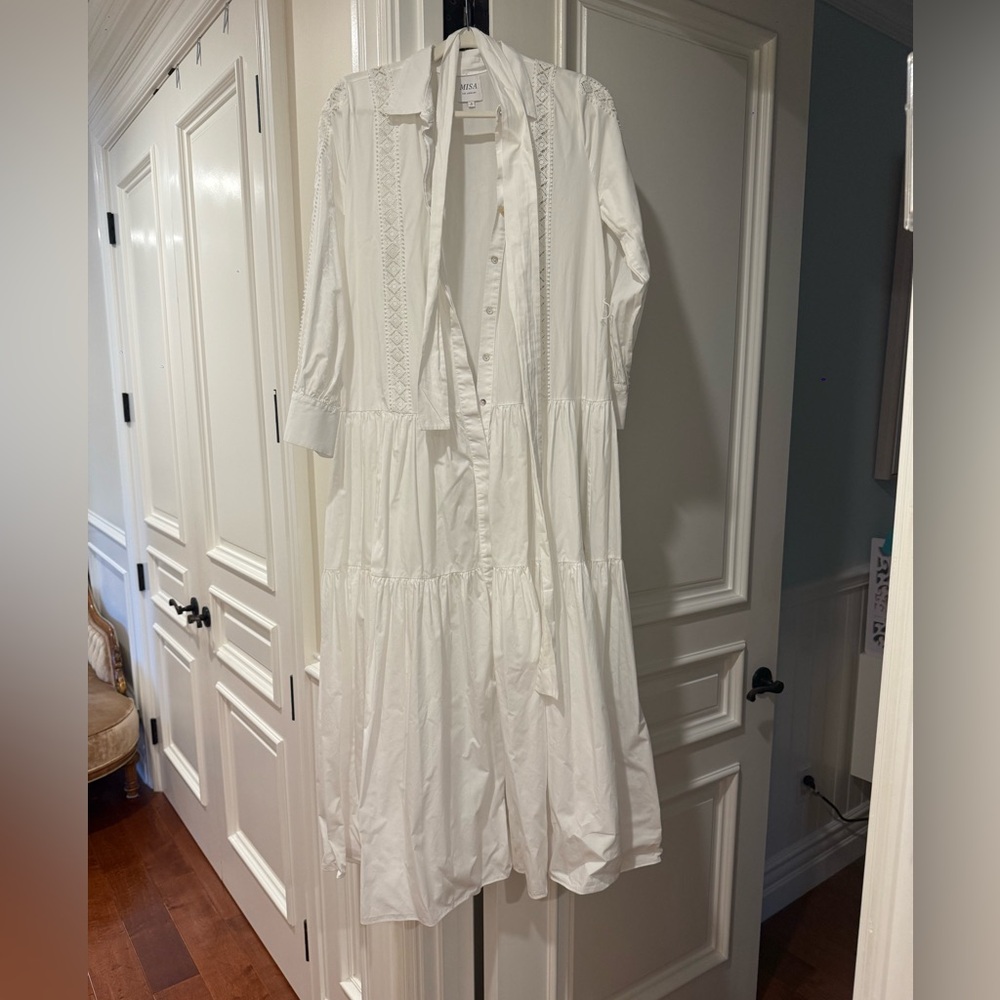 Misa Los Angeles Cream Dress